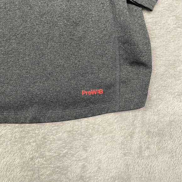 Spyder Shirt Men XL Gray Black ProWeb Performance Long Sleeve Athletic Training - Picture 6 of 8